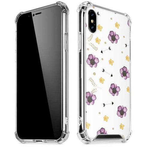 Flowers and Arrows iPhone XS Max Clear Case